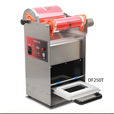 Plastic Material Tray Electric Sealer DF250T High Quality Semi-Automatic Fast Food Box Tray Sealer Machine