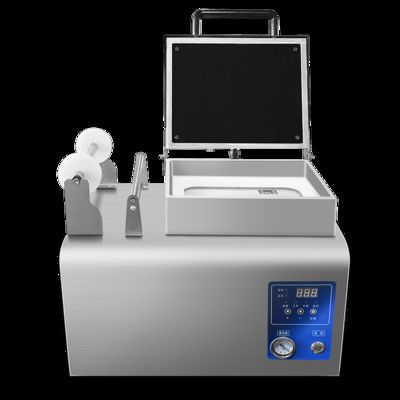 Plastic Tray Vacuum Skin Sealing Machine CH-DQ230VST with Food Grade Stainless Steel and 6061 Anodized Aluminum Mold for Fast Food Packaging