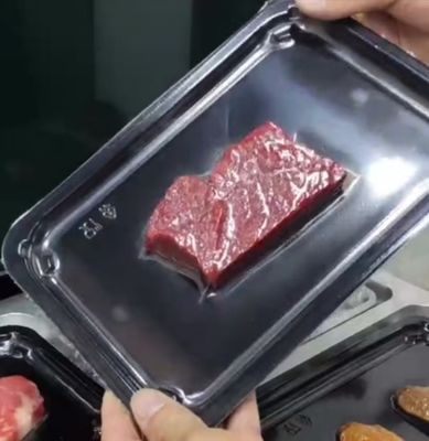 Full-Automatic Continuous Vacuum Skin Displacement Chain Plastic Tray Sealer DQ730AT-V High Quality Tray Sealer Machine