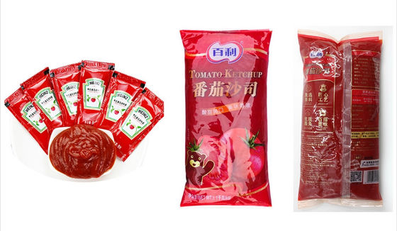 2 Lanes PLC 220L Multi Packing Machine Liquid Sachet Paste Sauce 220mm