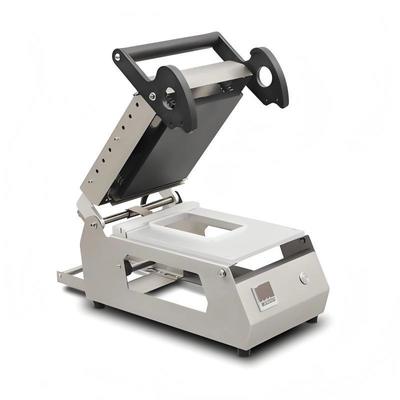 Συμπαγής Σχεδιασμός 304 από ανοξείδωτο χάλυβα Ηλεκτρικά θερμαινόμενη Μηχανή Σφράγισης Δίσκων Χειροκίνητη DQ-1 Συσκευασία Τροφίμων και Κρέατος για Πλαστικά Δοχεία