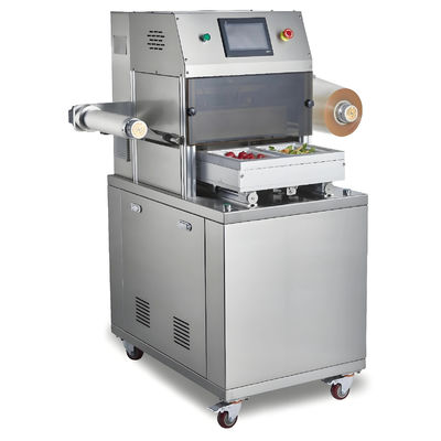 Automatic Vacuum Displacement Vertical Modified Atmosphere Sealer Plastic Customized Tray DQ320L-V High Quality Tray Sealer