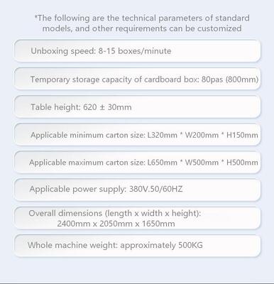 Fully automatic vertical cardboard box forming unboxing and sealing machine KXJ-01 automatic unboxing and sealing machine, corrugated cardboard box unboxing machine